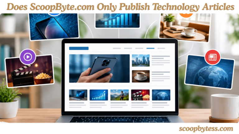 Does ScoopByte.com Only Publish Technology Articles